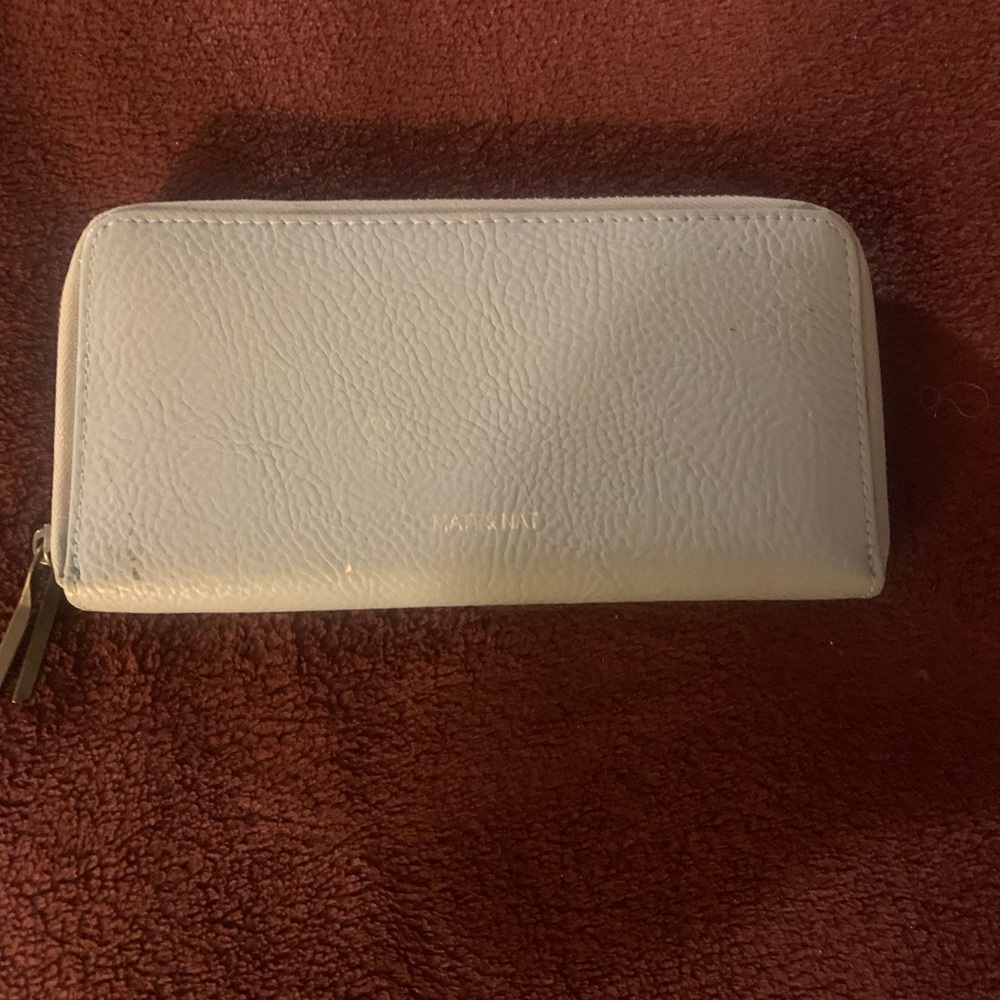 Matt & Nat Soft light blue Leather Wallet. new